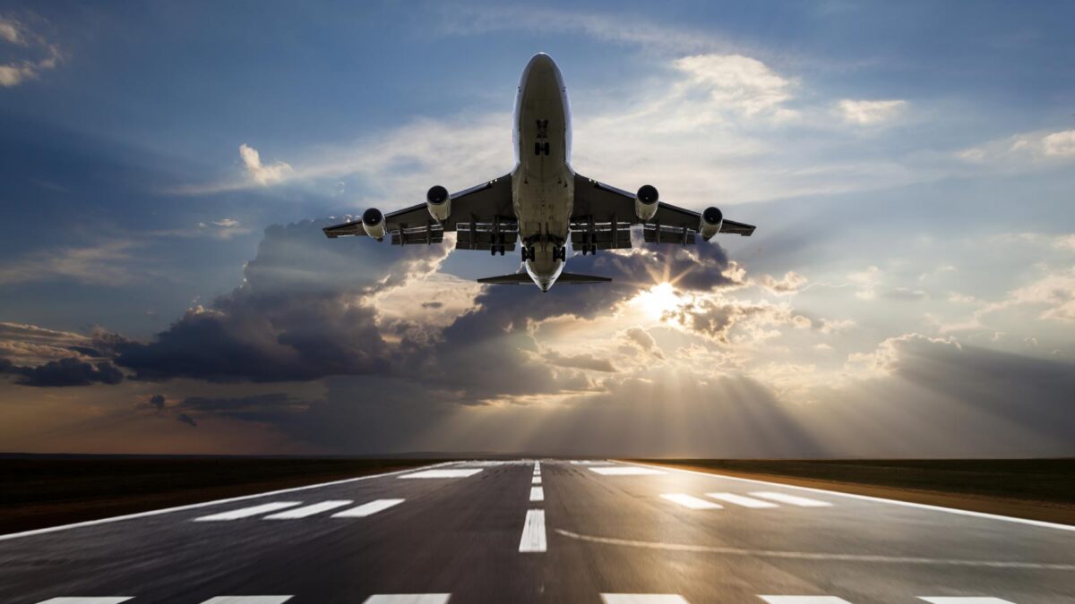 Plane taking off