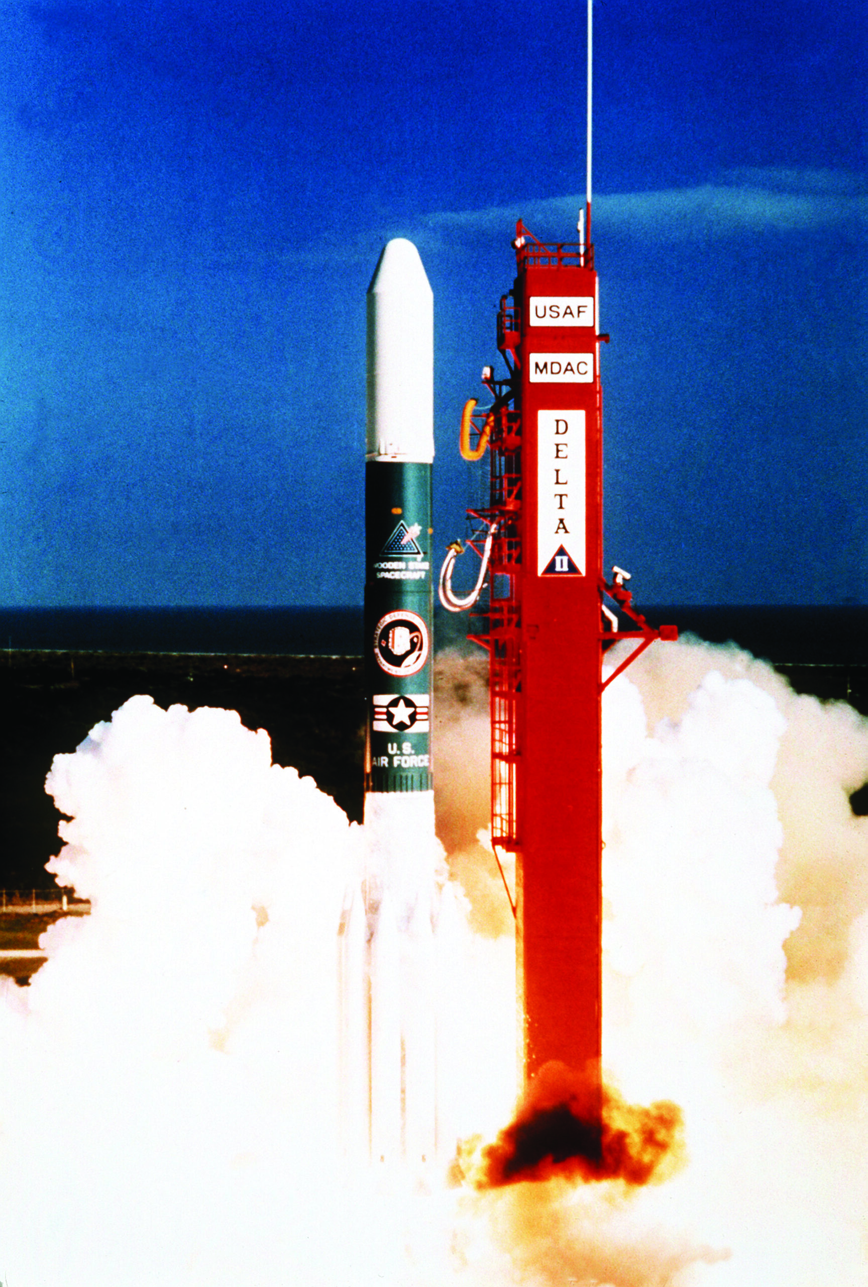 A rocket labeled