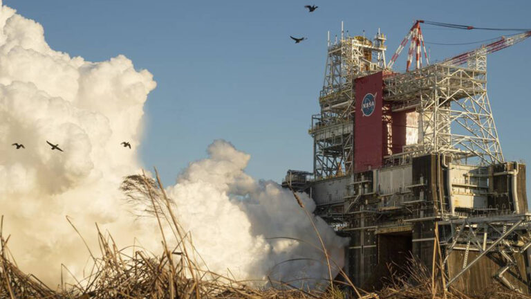 Readying NASA’s Space Launch System rocket engines for their second hot fire attempt