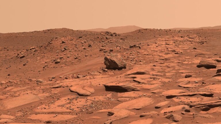 Belva crater on Mars