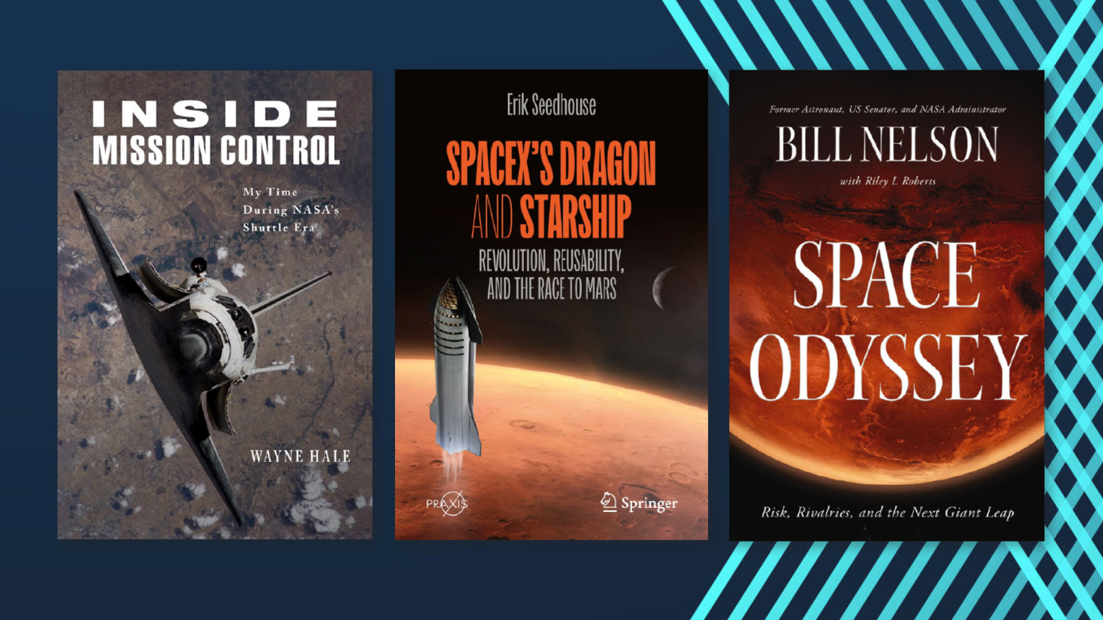 Book Spotlight: Inside Mission Control, Space Odyssey and SpaceX‘s Dragon & Starship