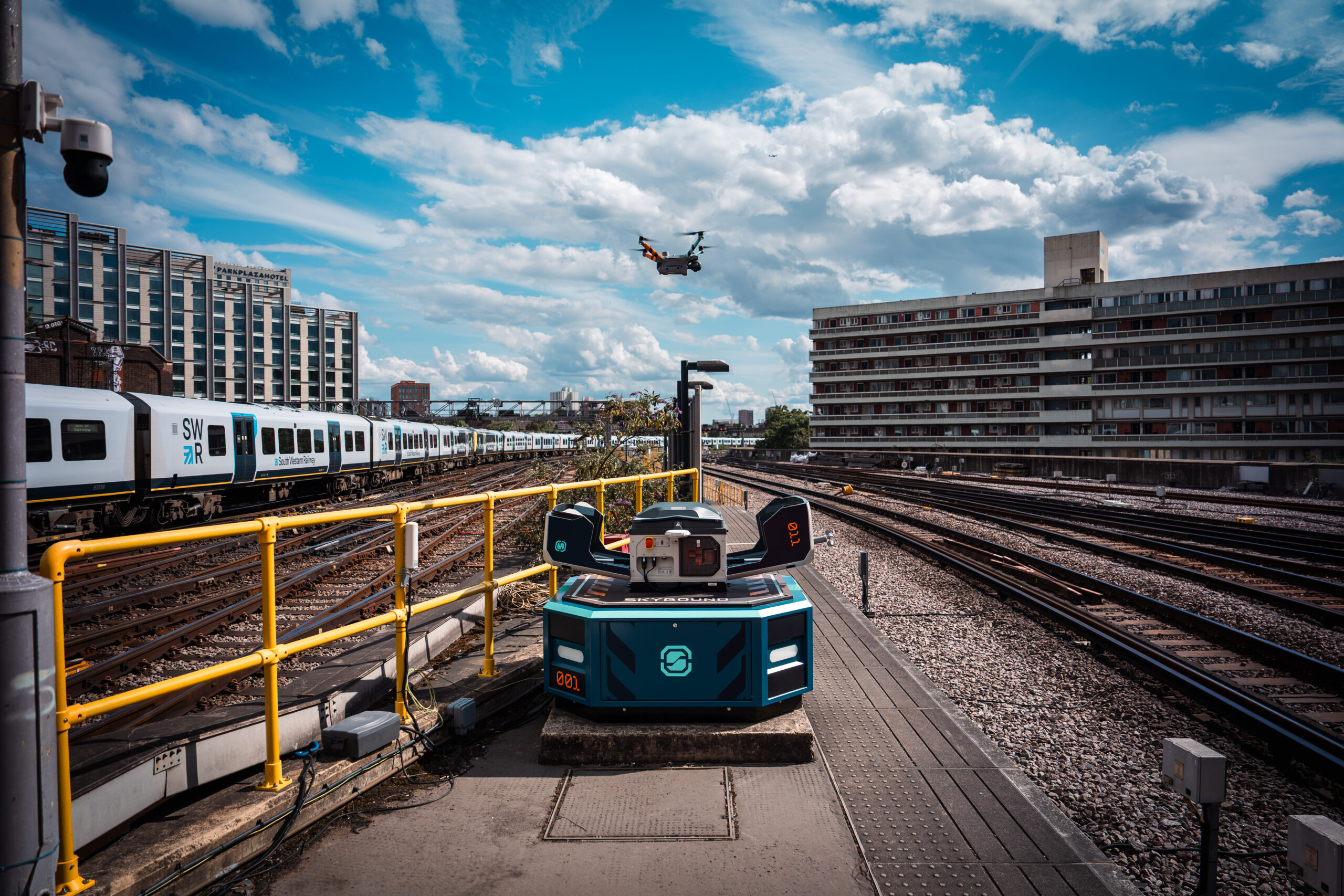 Drone railroad sentries